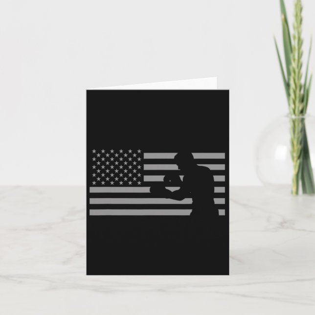 American Flag Boxer T Shirts - Boxing  Card (Front)