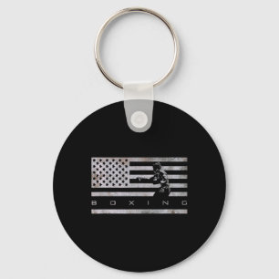 American Flag Boxing Apparel - Boxing 1  Keychain