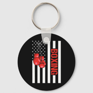 American Flag Boxing Patriotic Boxing 1  Keychain