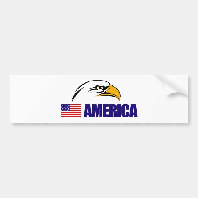 American Flag Bumper Sticker (Front)