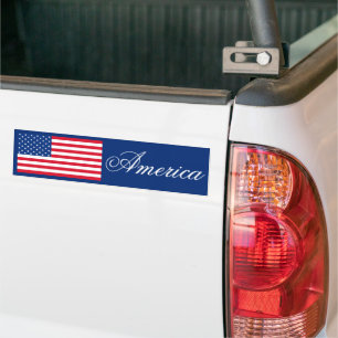 American Flag Bumper Sticker