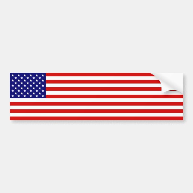 American Flag Bumper Sticker (Front)