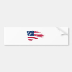 American Flag Bumper Sticker