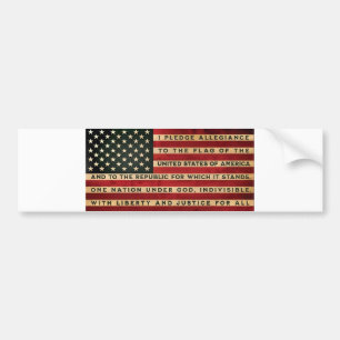American Flag Bumper Sticker