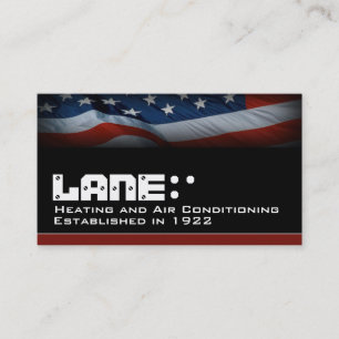 American Flag Business Card