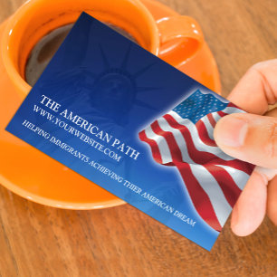 American Flag Business Card