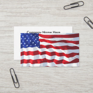 American Flag Business Card Design