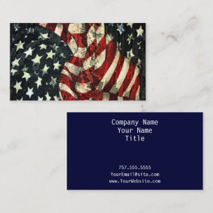 American Flag-Camouflage by Shirley Taylor Business Card