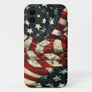 American Flag-Camouflage by Shirley Taylor iPhone 11 Case