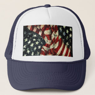 American Flag-Camouflage by Shirley Taylor Trucker Hat