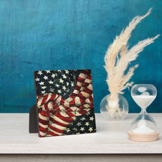 American Flag-Camouflage for Shirley Taylor Plaque (Insitu)