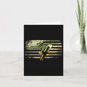 American Flag Camouflage Snowboarding Snowboarder Card