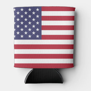 American Flag Can Cooler