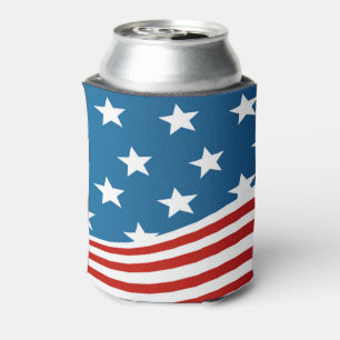 American Flag Can Cooler
