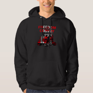 American Flag Canada Flag Freedom Convoy 2022 Truc Hoodie