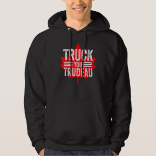 American Flag Canada Flag Freedom Convoy 2022 TRUC Hoodie