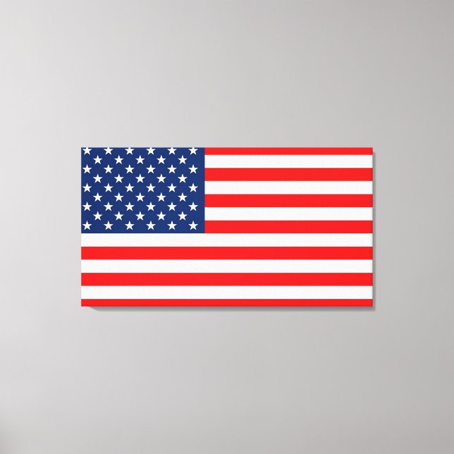 American Flag Canvas Print (Front)