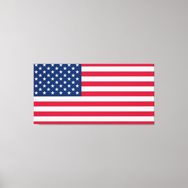 American Flag Canvas Print (Front)