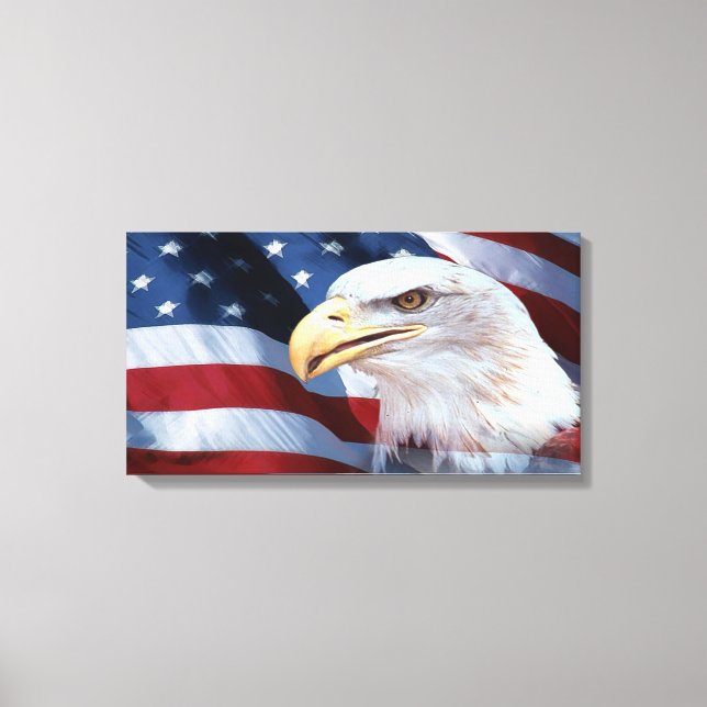 American Flag Canvas Print (Front)
