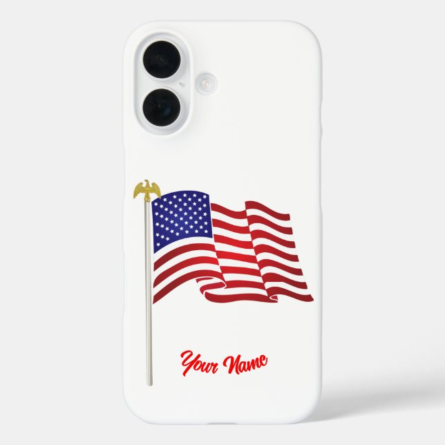 American Flag Case-Mate iPhone Case (Back)
