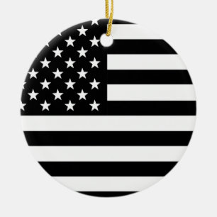 American Flag Ceramic Ornament