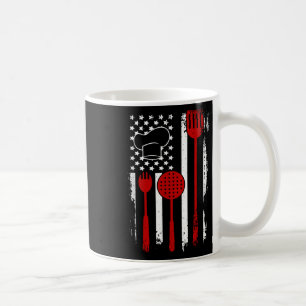 American Flag Chef Tools Restaurant Food Beverage Coffee Mug