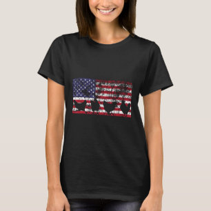 American Flag Chicken Usa 4th Of July T-Shirt