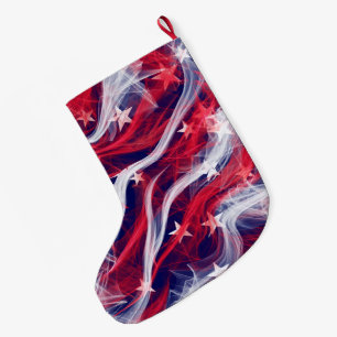 American flag Christmas Stocking double sided