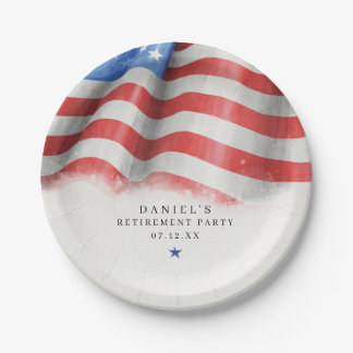 American Flag Classic Paper Plate