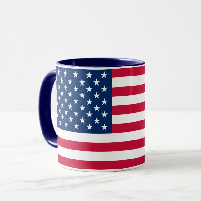 American Flag Coffee Mug (Front Left)