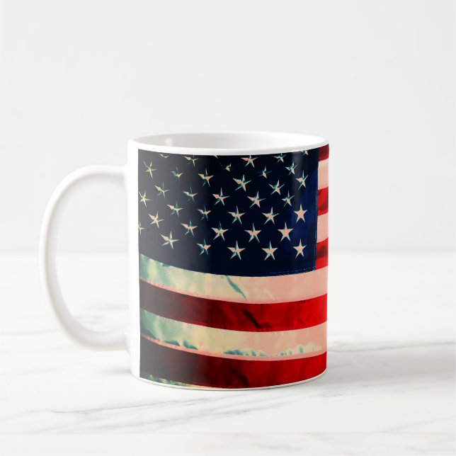 American Flag Coffee Mug (Left)