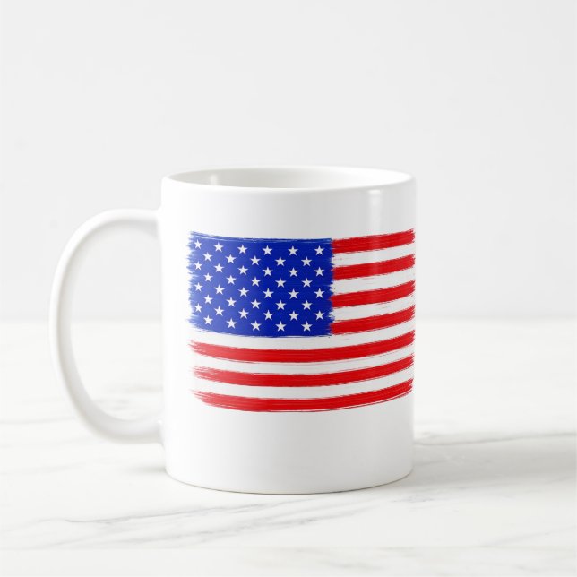 American flag  coffee mug (Left)