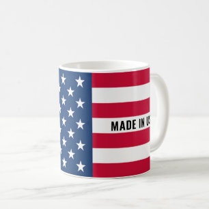 American Flag Coffee Mug Made in USA