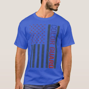 American Flag Colour Guard Colorguard T-Shirt