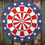 American Flag Colours Dartboard<br><div class="desc">Show your patriotic spirit with our American Flag Dartboard, a perfect addition to your game room or living space. This dartboard features the iconic red, white, and blue colours of the American flag, symbolizing the pride and unity of the United States. Elevate your game night with this patriotic dartboard, blending...</div>