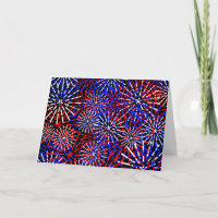 American Flag Colours Firework Design 