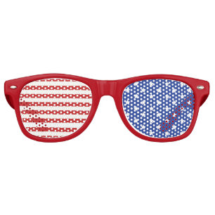 American Flag Colours - Party favours Retro Sunglasses