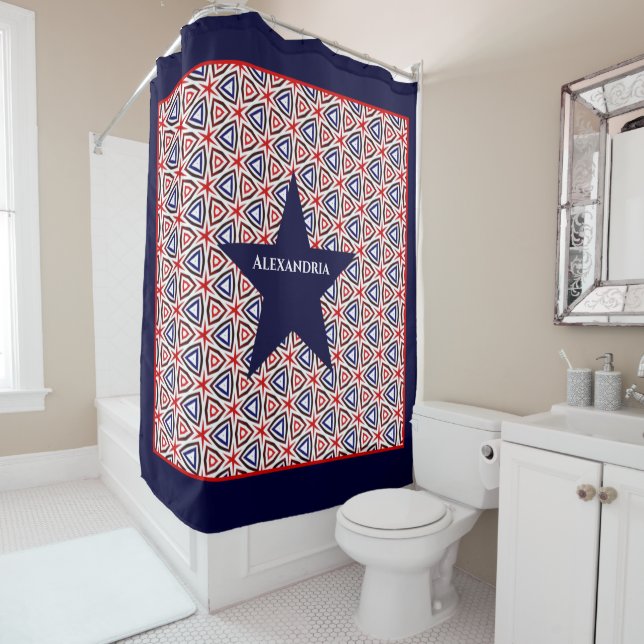  American Flag Colours Patriotic Pattern Star (In Situ)