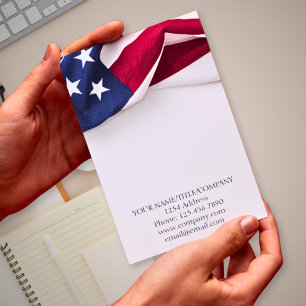 American Flag Company Name Card