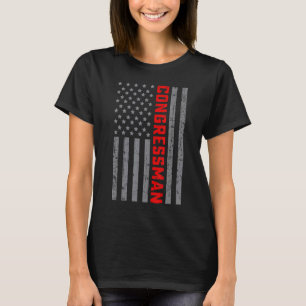 American Flag Congressman US Flag Vintage For Men  T-Shirt