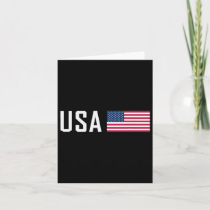 American Flag Cool Patriotic Men Women 4th Of July Card