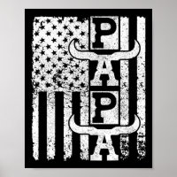 American Flag Cowboy Dad Birthday Father Outfit We