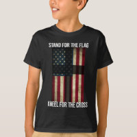 American Flag Cross Patriotic USA Christian God T-
