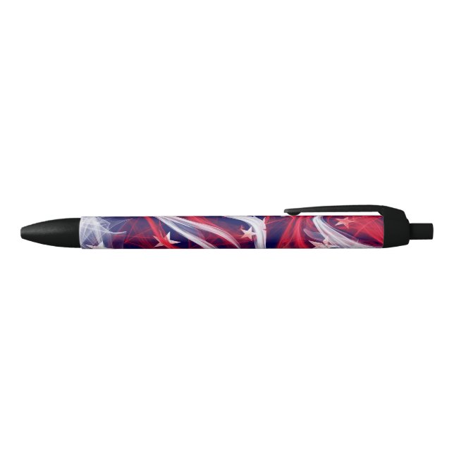 American flag Custom Black Trim Pen (Top)