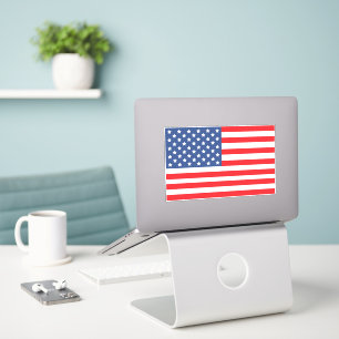 American Flag Custom-Cut Vinyl Sticker