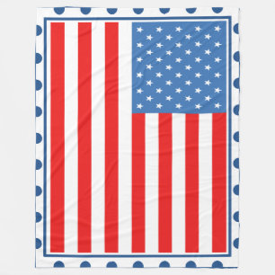 American Flag Custom Fleece Blanket