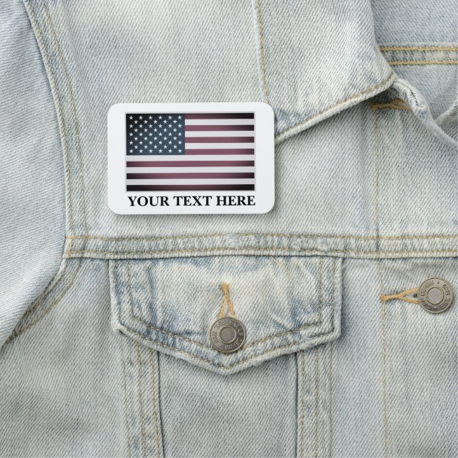 American flag custom name tags (In Situ)