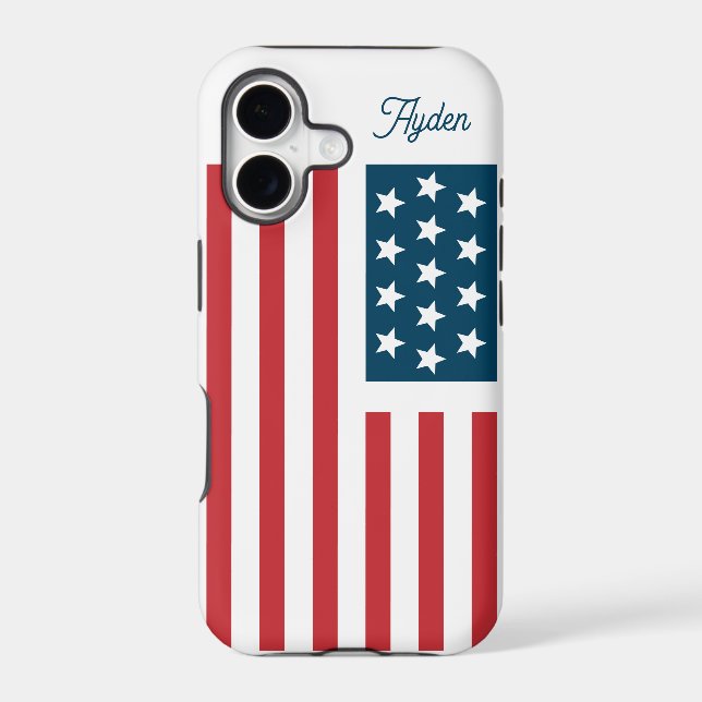 American Flag Customizable  (Back)