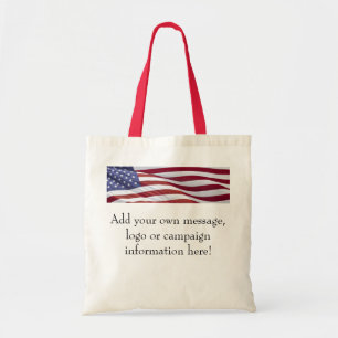 American Flag Customizable Bag