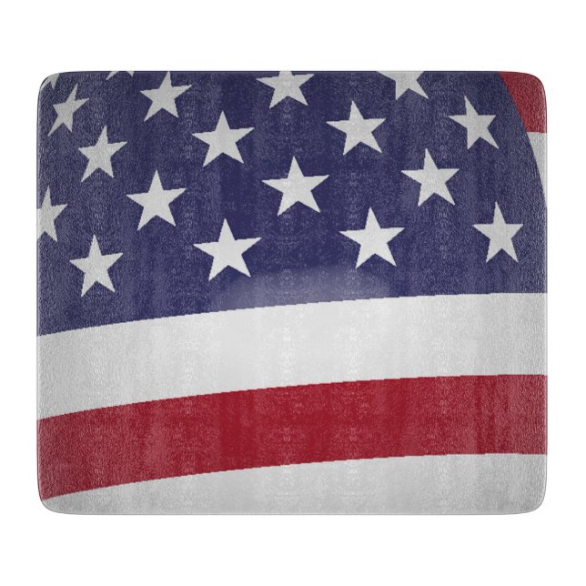AMERICAN FLAG CUTTING BOARD (Front)